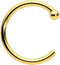 Body Candy Tiny Nose Ring Hoop 20 Gauge 1/4" Solid 14k Yellow Gold Nose Hoop Xtra Small Diameter...