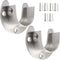 Creatyi Heavy Duty Closet Rod Holders with 1 1/4 Inch Rod Supports (2 PCS, Silver)...