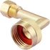 Litorange 2 Pack Lead-Free Brass W10685193 Dishwasher Swivel Gooseneck Elbow Hose Fitting, 3/4" GHT by 3/8" Inch Compression
