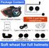 Motorcycle Bluetooth Headset Helmet Speaker Intercom Earphone Motorcycle Headphones for All Helmets CVC Intelligent Noise Reduction/Automatic Answ...