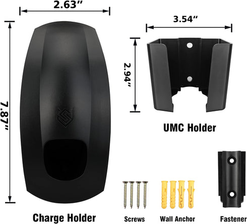 SEVEN SPARTA Charging Cable Holder with Chassis Bracket Compatible with Tesla Model 3 Model Y Model X Model S Charger Cable Organizer Car Accessor...
