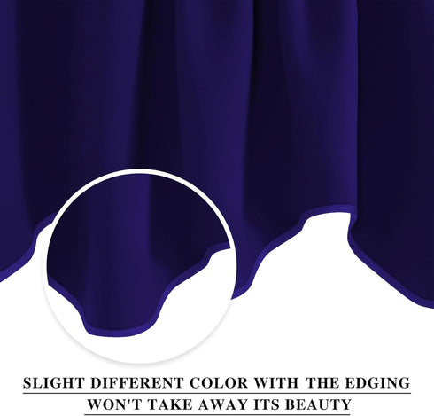 NICETOWN Blackout Curtain Valance Tier - Small 52 inches by 18 inches Scalloped Rod Pocket Window Curtain Valance for Cafe/Boys Bedroom/Bathroom/B...