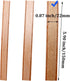20PCS Lenisc Double Layered Wood Wicks with Metal Base Clips for Candle Making Craft Natural 2 Layers Wooden Candle Wicks for DIY Soy Wax Candles ...