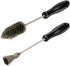 2pcs Injector Sleeve Cup Bore Seat Cleaning Brush Kit Compatible with Ford Powerstroke 7.3L 6.0L 6.4L 6.7L 1994-2018, Caterpillar 3126 C7 C9, Navi...