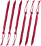 6 Pieces Tent Stakes Heavy Duty Camping Stakes, QEBAJI 7.5 inch Rust-Free Metal Tent pegs Ground Stakes Tent pegs Camping?6pack Red...