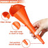 4PCS Long Neck Oil Funnel, Multi-Purpose Spill Saver Funnel, Plastic Funnel for Filling Automotive Oils Lubricants Engine Oils Water Diesel Fuel K...