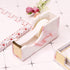 Tape Dispenser Acrylic Tape Dispenser Desk Marble Pink Cute Tape Dispenser for Desktop Accessories Office Supplies...
