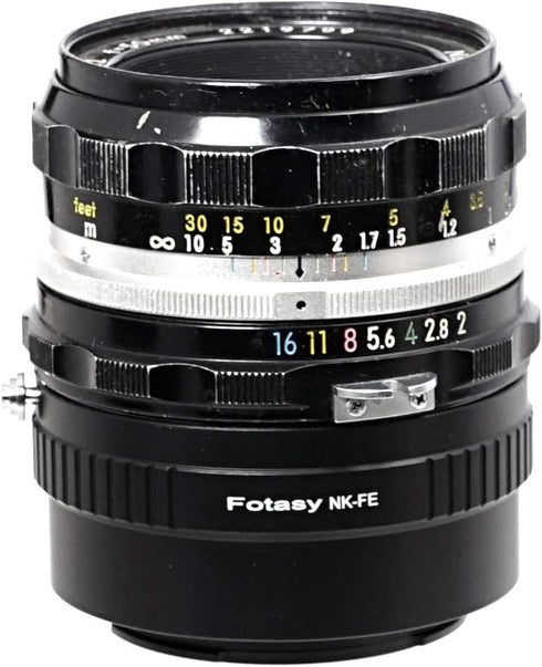 Fotasy Manual F Mount Lens to E-Mount Adapter, Nikkor F E Mount Adapter, Compatible with Sony a7 a7R a7s II III IV a9 a7c Alpha 1 a6600 a6500 a640...