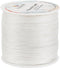 PandaHall Elite 116 Yards 0.5mm Round Waxed Polyester Cord Thread Beading String for Jewelry Making and Macrame Supplies White...