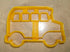 School Bus Detailed Side View Cookie Cutter, 1 Piece, Yellow, Made in USA, PR837...