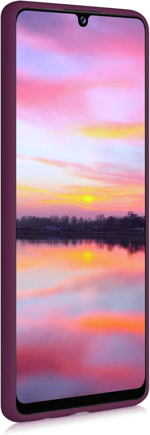 kwmobile Case Compatible with Samsung Galaxy A42 5G Case - Soft Slim Protective TPU Silicone Cover - Bordeaux Violet...