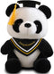 Graduation Bear Panda Stuffed Animal Plushies 2024 graduation gifts 10'' Panda Plush for kindergarten/Elementary/High School/College (Yellow)...