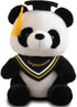 Graduation Bear Panda Stuffed Animal Plushies 2024 graduation gifts 10'' Panda Plush for kindergarten/Elementary/High School/College (Yellow)...