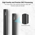 SmallRig 4 Inches (10 cm) Black Aluminum Alloy 15mm Rod with M12 Female Thread, Pack of 2-1049...