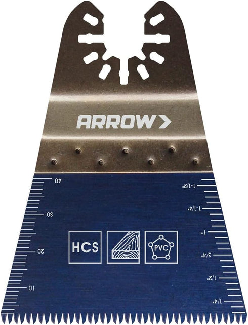 Arrow OSCELEC1-EK 4-Piece Oscillating Tool Accessory Kit for Drywall, PVC, Wood, Includes 2 Japanese Tooth Blades, 1 Standard Blade and 1 Titanium...