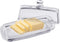 Bezrat Glass Butter Dish | Premium Butter Dish with Lid and Easy Grip Handle | Easy to Use and 100% Food Safe - Dishwasher Safe | Classic Addition...