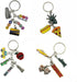 TSY TOOL 12 Pack Silver NYC Souvenir Keychain Collection, New York Metal Keychain Ring Bundle, Bulk, Includes Statue Of Liberty, Empire State, Bro...