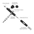Airbrush Makeup Gun 0.3mm Needles Air Spray Pen for Beauty Cosmetic Skin Care Tattoos Manicure Body Painting - Black...