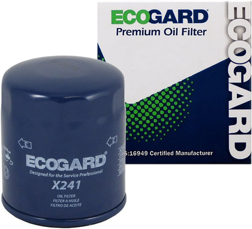 ECOGARD X241 Premium Spin-On Engine Oil Filter for Conventional Oil Fits Ford Focus 2.0L 2005-2018, Fusion 2.5L 2010-2020, Escape 2.0L 2013-2022, ...
