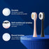 Black & Pink Electric Toothbrush for Adults, 2 Pack Toothbrush?USB Rechargeable Sonic Toothbrush with 12 Brush Heads, Smart Timer, 6 Modes, 2-Hour...
