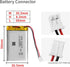 EEMB 3.7V Lipo Battery 500mAh 403048 Lithium Polymer ion Battery Rechargeable Lithium ion Polymer Battery with JST Connector Make Sure Device Pola...