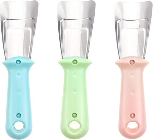 3 PACK Refrigerator Ice Shovel Freezer Kitchen Cleaning Spatula Stainless Steel ice Shovel Ice Remover Scoop Freezer Cleaning Shovel Ice Removal A...