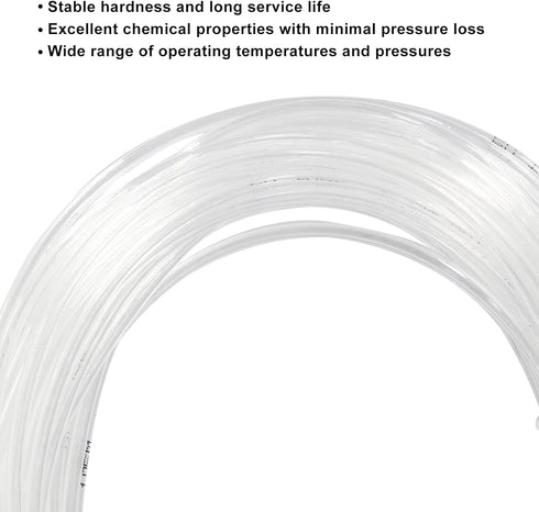 Pneumatic Tubing Pipe 1/8" Tube OD PU Polyurethane Air line Hose Clear Nylon Tubing Air Tubing Pipe Hose Air Brake Hose Fluid Transfer Tubing Air ...