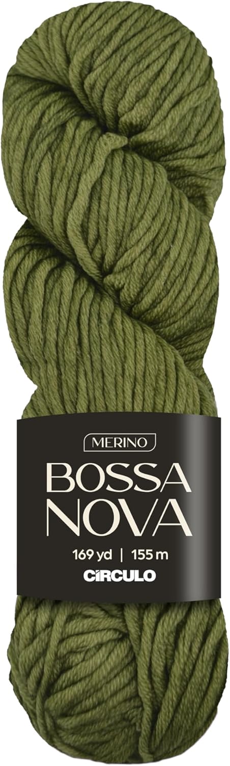 Circulo Bossa Nova Yarn, 100% Superwash Merino Wool - Premium, Soft, Durable - Worsted Weight, 169 Yards - Color: 5082 - Fortune......
