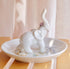 PUDDING CABIN White Elephant Ring Holder Dish Ring Tray for Jewelry | Elephant Gifts for Women Christmas, Birthday, Mother's Day...
