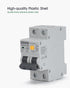 Ground Fault Circuit Breaker, 10 Amp 120V AC DIN Rail Mount Residual Current Circuit Breaker, Thermal-Magnetic Trip, Earth-leakage Protection Circ...