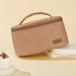 Travel Portable Cosmetic Bag Brown Makeup Bag Cute Makeup Case Organizer Toiletry Bag for Women PU Leather Waterproof (Coffee, Small)......