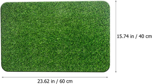 BESPORTBLE Artificial Grass Door Mat, 15.7x23.6inch Realistic Fake Grass Rug for Dogs Patio Balcony Yard Lawn Garden Decor...