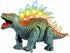 Liberty Imports Electronic Walking Jurassic Stegosaurus Dinosaur Toy Figure with Swinging Tail Action, Roaring Sounds and LED Lights - Battery Ope...