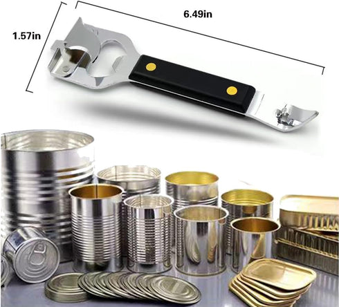 Bottle Opener - Manual Can Opener - Versatile 4-In-1 Can Opener for Kitchen Restaurants and Camping Trips (2)...