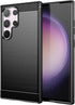 for Samsung Galaxy S24 Ultra Phone case, Shockproof, Scratch Resistant Carbon Fiber Jacket, Soft TPU,for Galaxy S24 Ultra case (Black)...