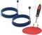 Norpro Grip-EZ Flexible Pancake Spatula with Silicone Round Pancake/Egg Rings (2 Pieces)...