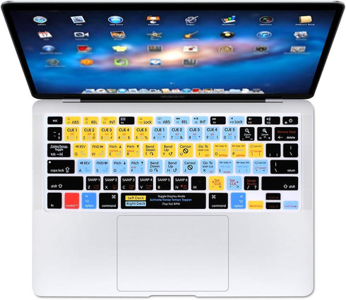 Serato Scratch Live Shortcuts Keyboard Cover US Layout for Air 13 Inch A1466 A1369(2010-2017)/for MacBook Pro 13 Inch 15 Inch(2015 or Older Versio...