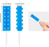 BBTO 16 Pcs Building Block Candles Brick Birthday Cake Candles Topper Sparkler Novelty Decor Building Block Construction Party Themed Decoration F...