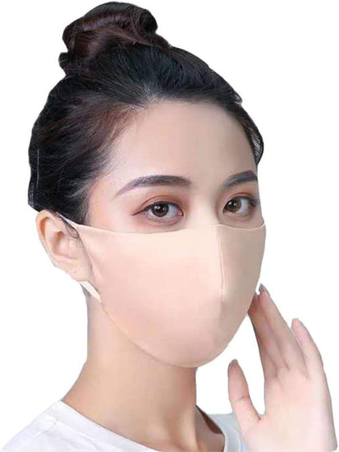 100% Mulberry Silk Mask Adjustable with Filter Pocket...