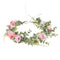 Floral Fall Artificial Baby Breath Flower Halo Wedding Crown Lilac Bridal Headpiece Greenery Crown HC-24 (F-pink)...