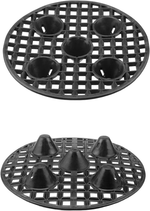 6pcs Big Potted Plant Stands 8 inch Heavy Planter Holder Plant Level Pot Elevator Plant Stand for outdoor indoor plants...
