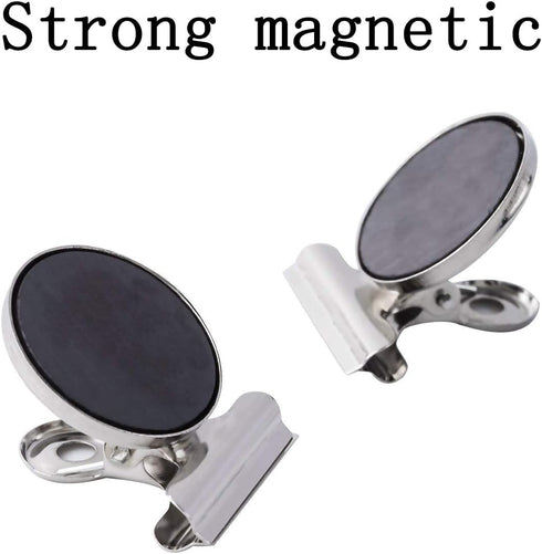 Strong Office Black Magnetic Clips Heavy Duty Refrigerator Magnet Hook Clips for Photo Displays, Whiteboards, Locker, Fridge, Classroom, School, O...