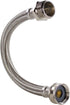 Certified Appliance Accessories WI12SSFM Braided Stainless Steel Water-Inlet Hose, 1ft