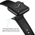 OUHENG Compatible with Apple Watch Band 49mm/46mm/45mm/44mm/42mm, Sweatproof Genuine Leather and Rubber Hybrid Band for iWatch Ultra 2/1 Series 10...