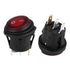 2pcs Rocker Switch,Red LED Light 12V 20A 3Pin Car Auto Boat Round On-Off Rocker Toggle Switch...