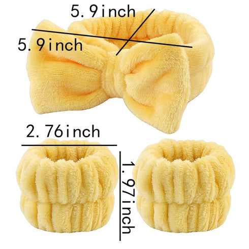 Skincare Wristbands and Headbands for Washing Face Spa Headband for Washing Face for Women Girls Makeup Headband for Washing Face for Girls Women ...