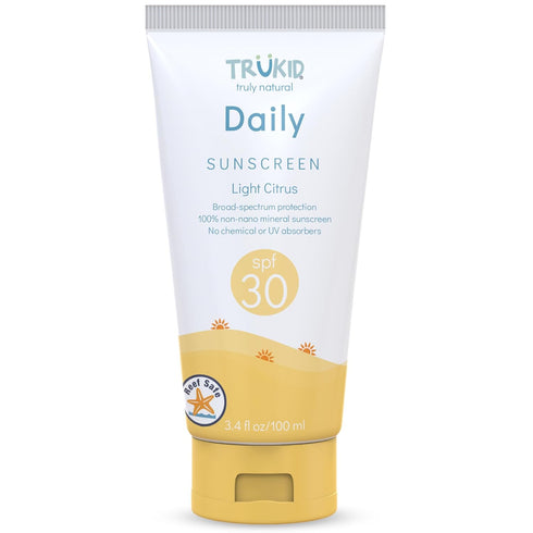 TruKid Daily Mineral Sunscreen SPF 30 - All Natural Kids & Baby Sunscreen for Face & Body, Non-Toxic Zinc Oxide Sunblock Protection for Sensitive ...
