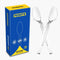 POSATE Heavy Duty Plastic Spoons - Food-Grade Disposable Material, Clear, Pack of 30...