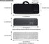 Keyboard Sleeve Travel Case for Logitech MX Keys/MX Keys S Advanced Wireless Illuminated Keyboard,Soft Neoprene Bag, Zipper Mouse Storage and Cabl...