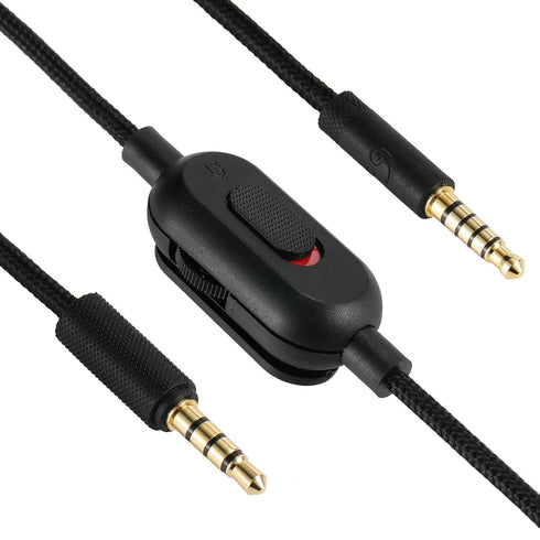 Replacement Audio Cable for G433 Headphones,Aux Cord Braided Wire with Volume Control &Mic Mute Compatible with Logitech G Pro X G Pro G233 Gaming...